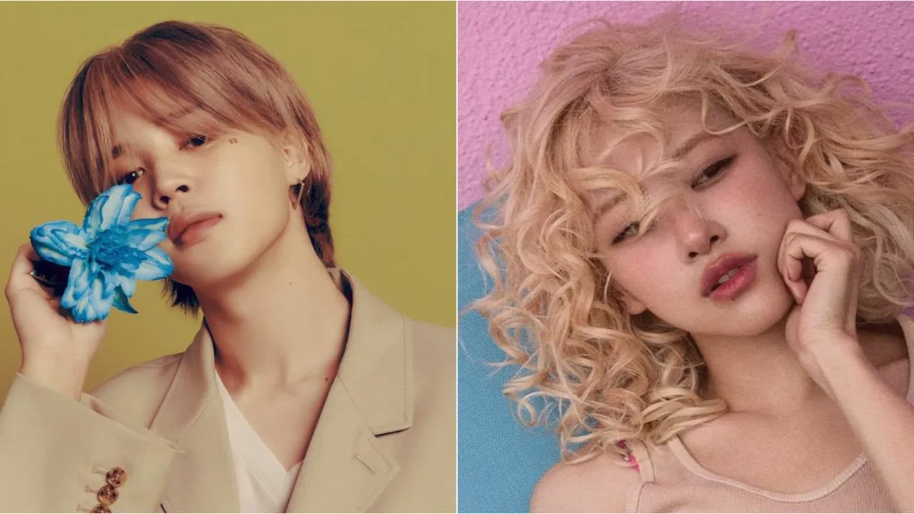 Jimin, Rosé: Courtesy of BTS, BLACKPINK X Jimin, Rosé: Courtesy of BTS, BLACKPINK X