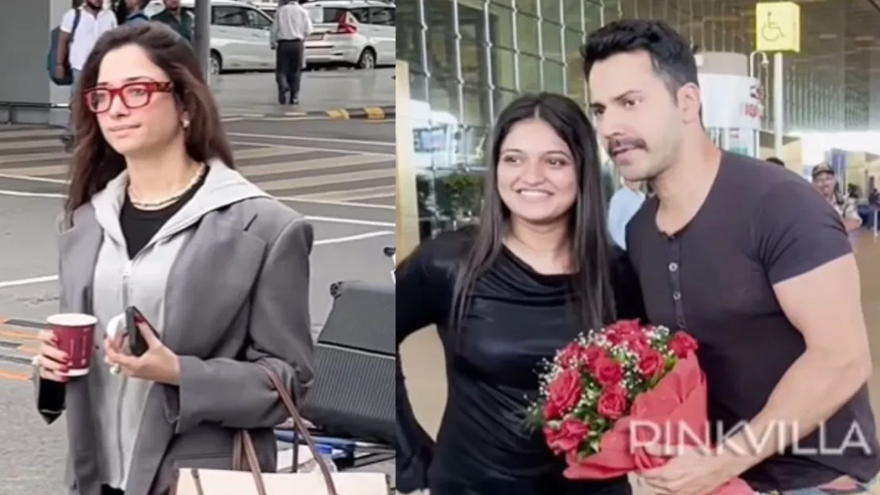 5 Celebrity Spottings of the Day, July 22: Tamannaah Bhatia turns heads in her airport look, Varun Dhawan and Allu Arjun clicked Tamannaah Bhatia, Varun Dhawan