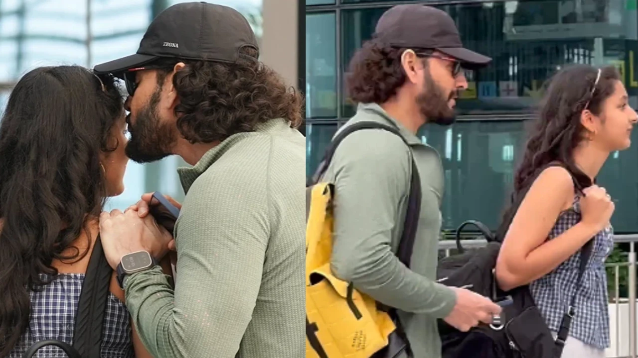 Mahesh Babu gives sweet kiss to Sitara Ghattamaneni before family jets off for her birthday celebrations