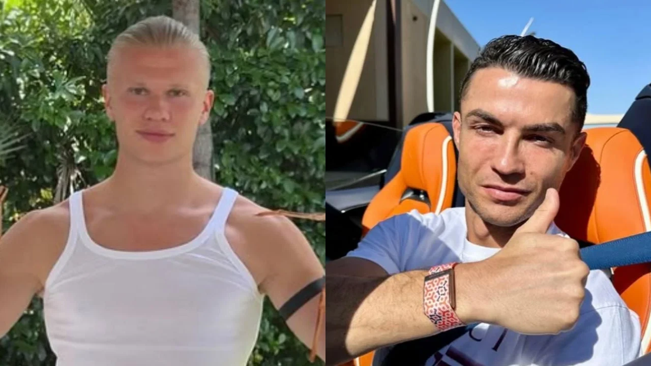 Erling Haaland, Cristiano Ronaldo (via Instagram) Erling Haaland, Cristiano Ronaldo (via Instagram)