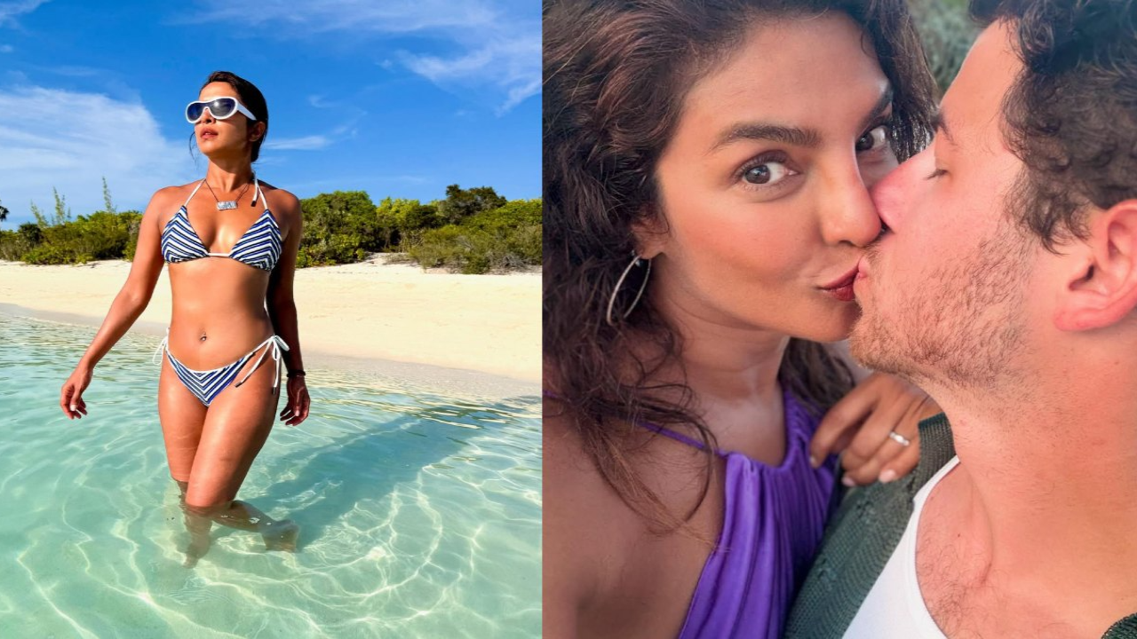 9 PICS: Priyanka Chopra flaunts her bold bikini looks and beachside glam, locks lips with Nick Jonas on a vacay