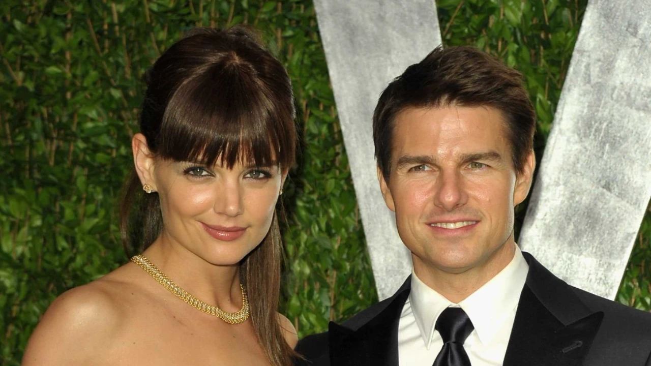 Katie Holmes and Tom Cruise via Getty Images Getty Images