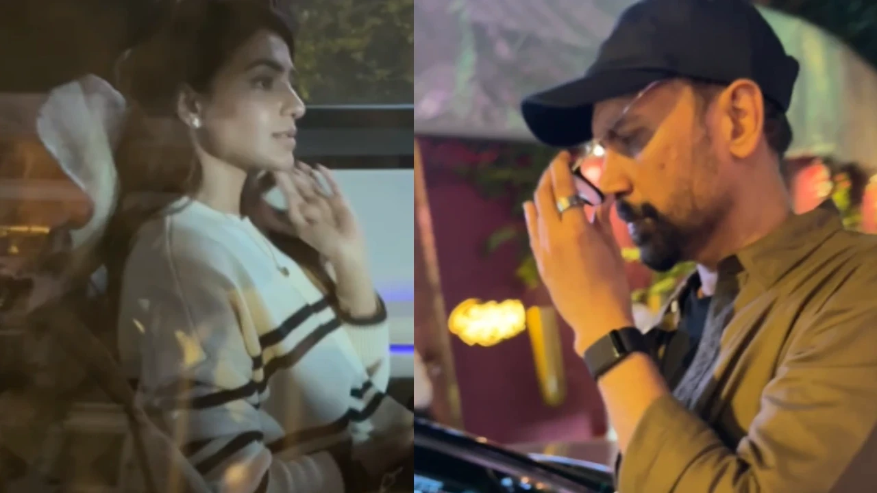 Samantha Ruth Prabhu and rumored boyfriend Raj Nidimoru spotted leaving together after dinner date (PC: Varinder) Samantha Ruth Prabhu and rumored boyfriend Raj Nidimoru spotted leaving together after dinner date