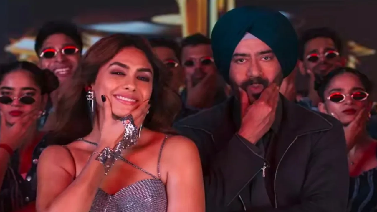 Son of Sardaar 2's The Po Po Song out, netizens say ‘Lord Ajay Devgn dropped...' (Credits: Devgn Films) Ajay Devgn, Mrunal Thakur
