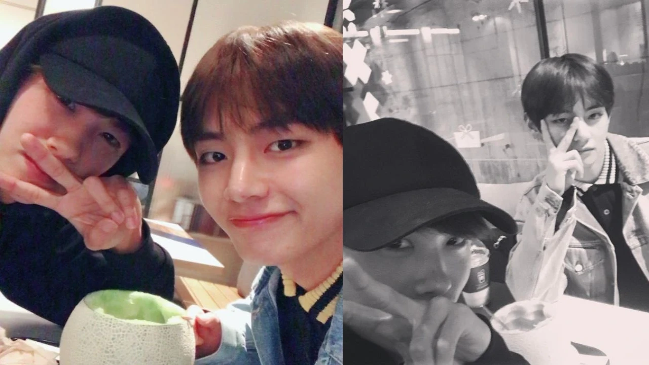BTS' V and Park Hyung Sik: courtesy of BTS' X and Park Hyung Sik's Instagram BTS' V and Park Hyung Sik: courtesy of V and Park Hyung Sik's Instagram