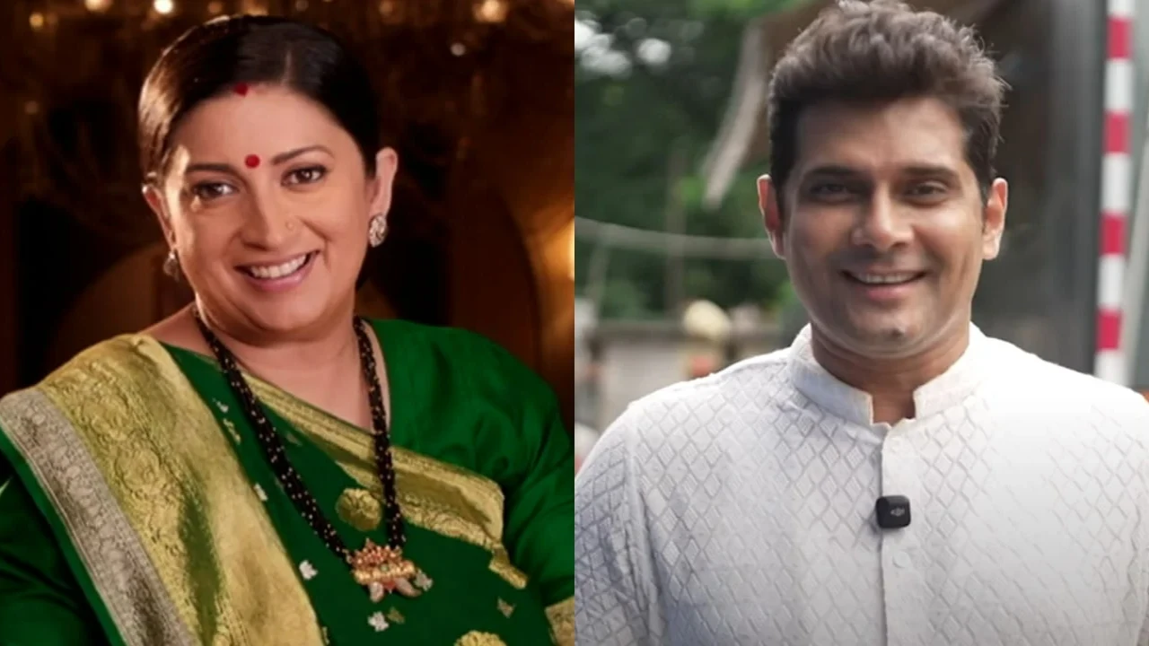 Kyunki Saas Bhi Kabhi Bahu Thi new cast (Pic Credit: Star Plus YouTube) Smriti Irani, Amar Upadhyay