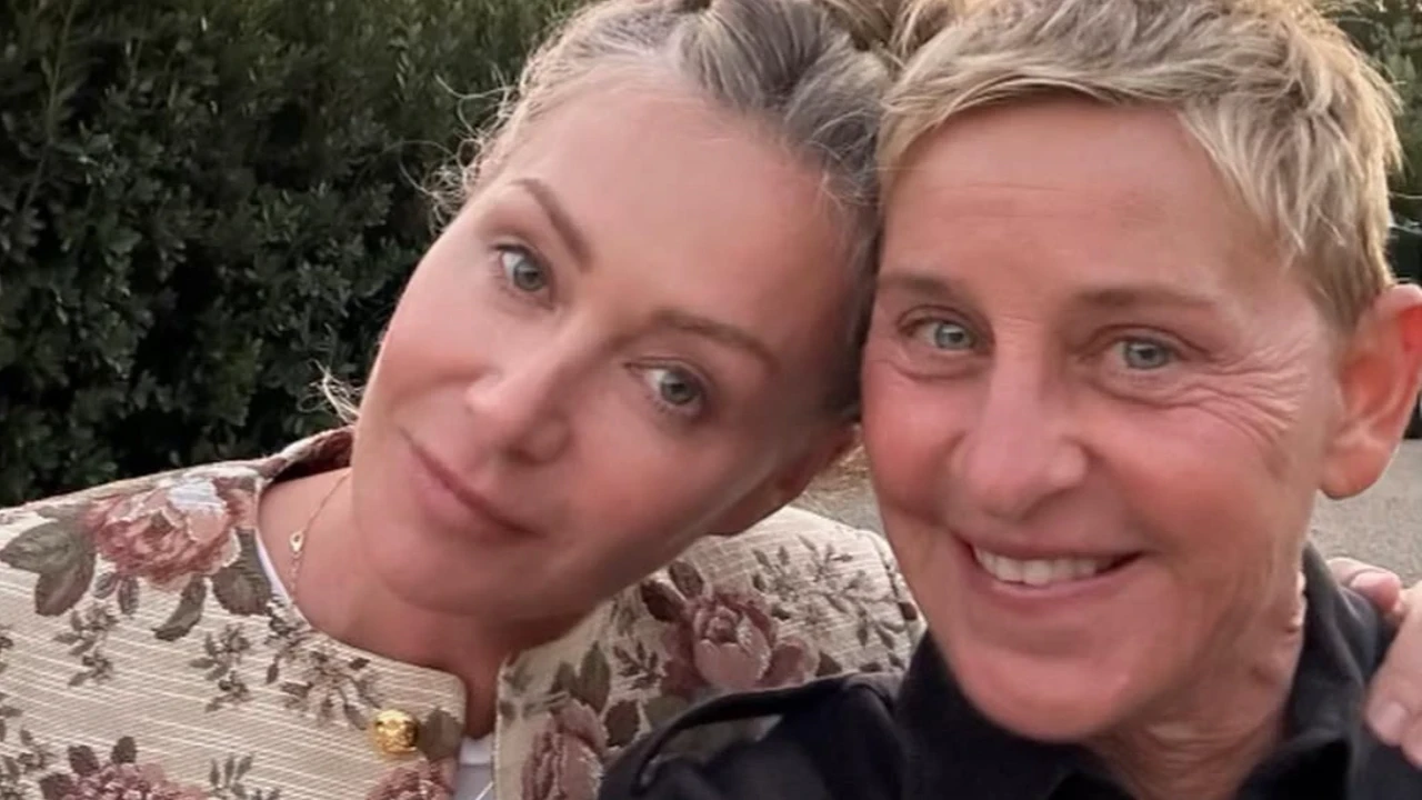 Portia De Rossi and Ellen DeGeneres via Instagram Instagram