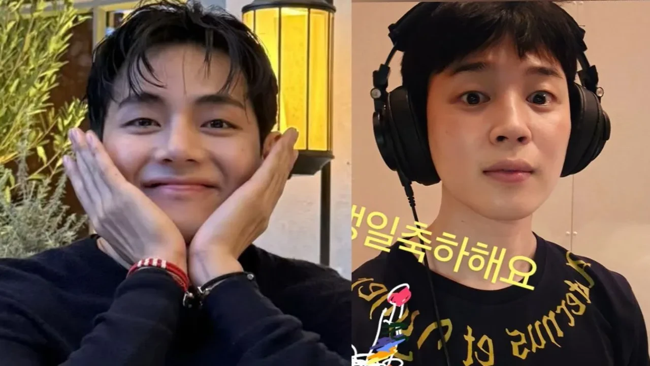 V, Jimin: courtesy of BTS' Weverse V, Jimin: courtesy of BTS' Weverse