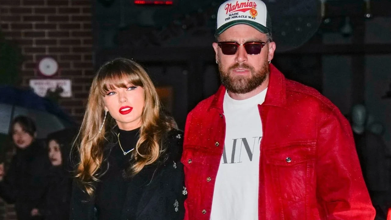 Taylor Swift & Travis Kelce (via Getty Images) Taylor Swift & Travis Kelce (via Getty Images)