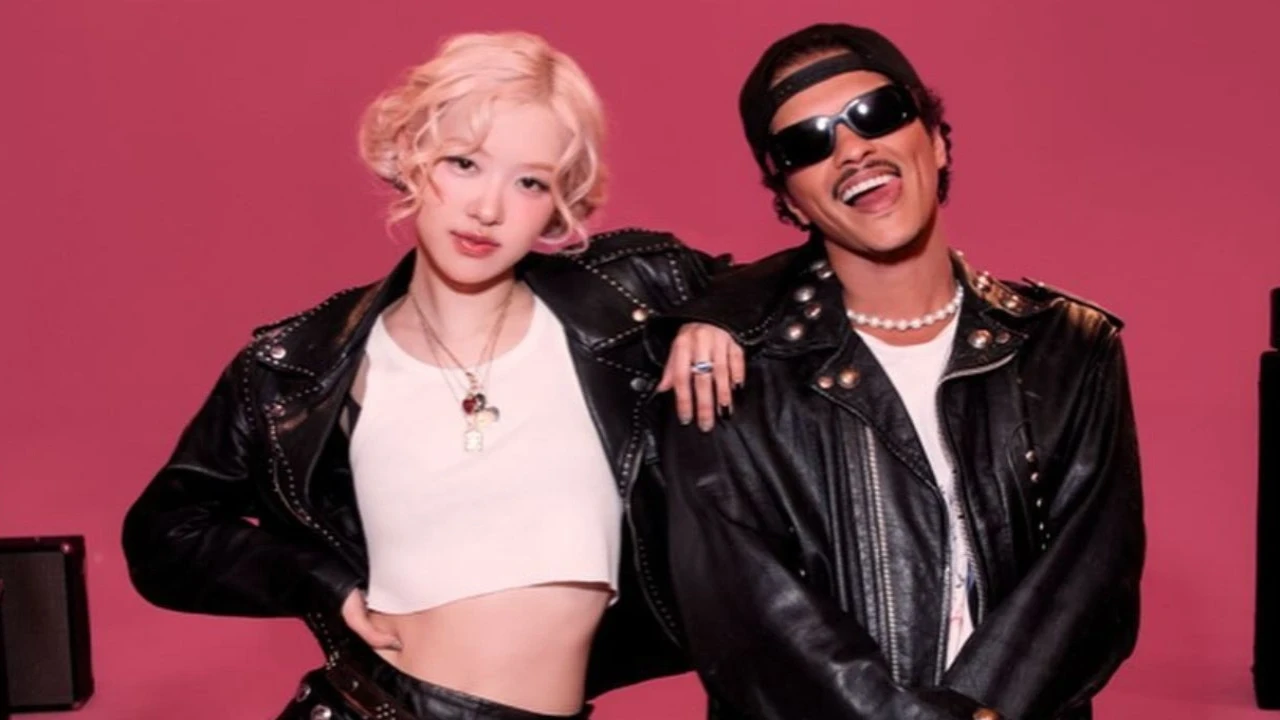 Rosé and Bruno Mars: courtesy of Atlantic Records Rosé and Bruno Mars: courtesy of Atlantic Records