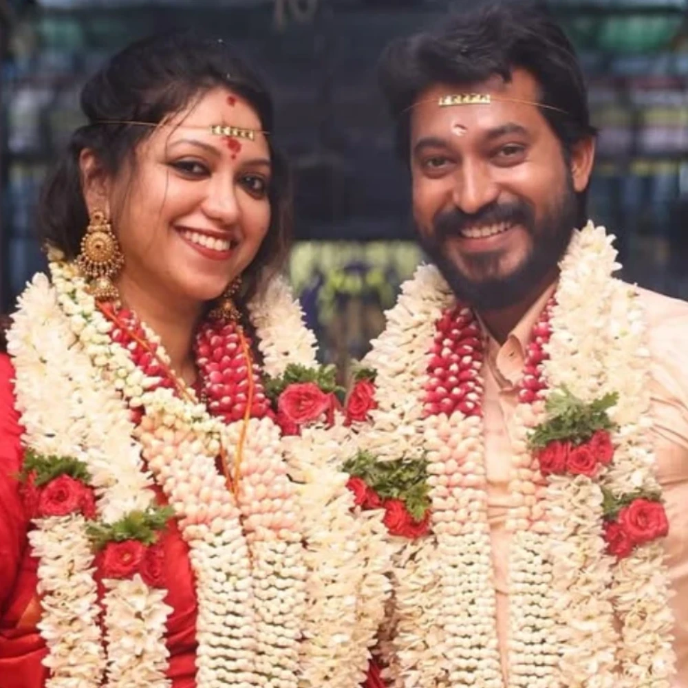 Madhampatty Rangaraj’s second wife Joy Crizildaa announces pregnancy just hours after marriage; flaunts baby bump