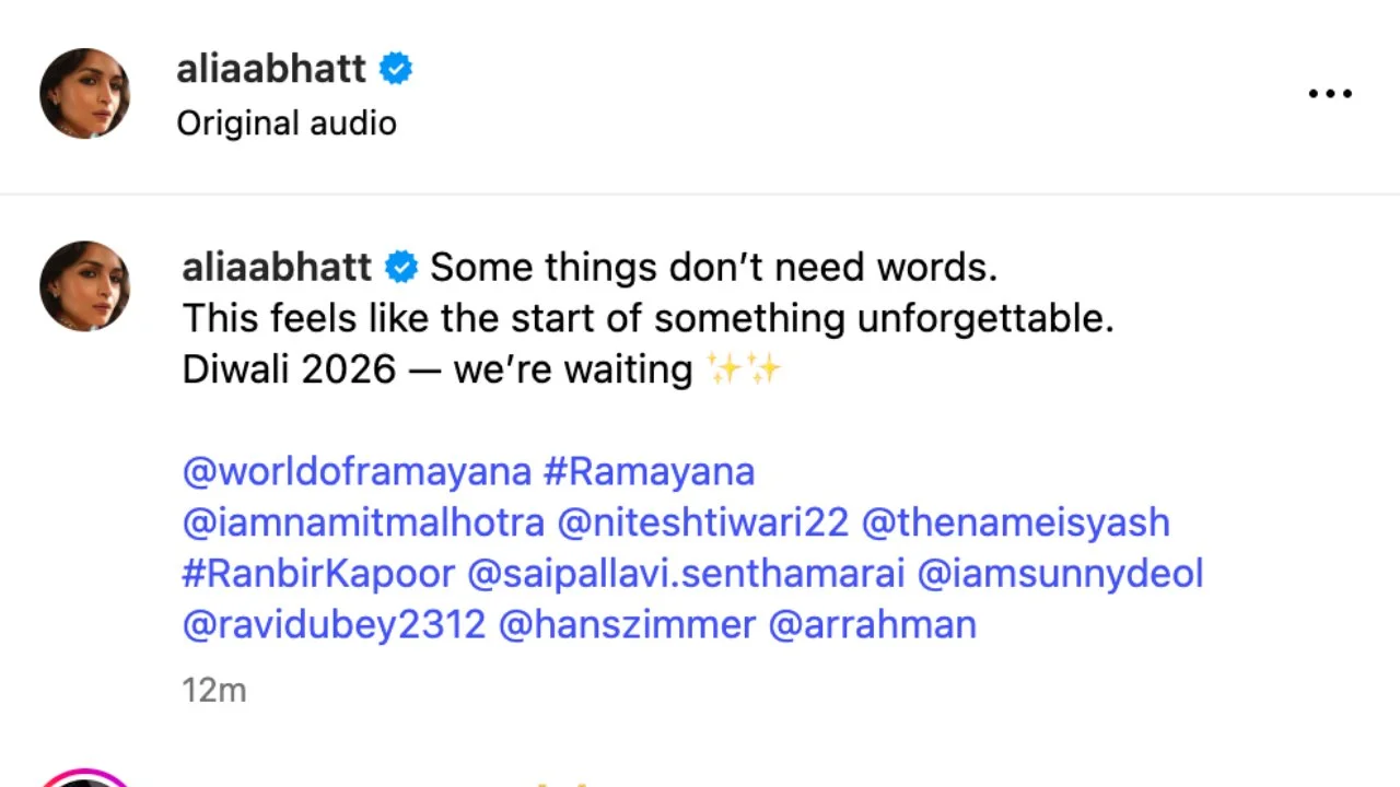 Ramayana: Check Alia Bhatt's reaction to Ranbir Kapoor's look as Lord Ram, Ravi Dubey comments