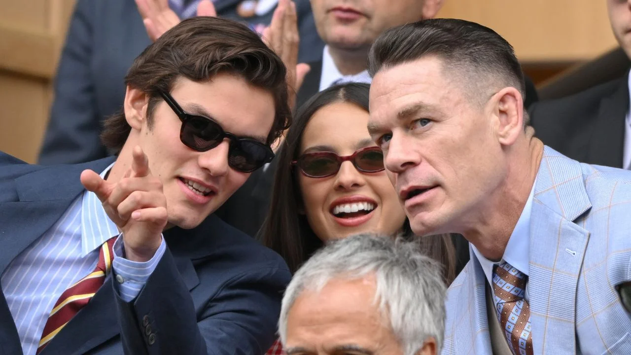 Louis Partridge, Olivia Rodrigo & John Cena (via Getty Images)