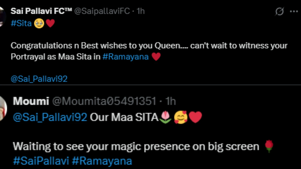 Fans react to Sai Pallavi's post (PC: Sai Pallavi, X)