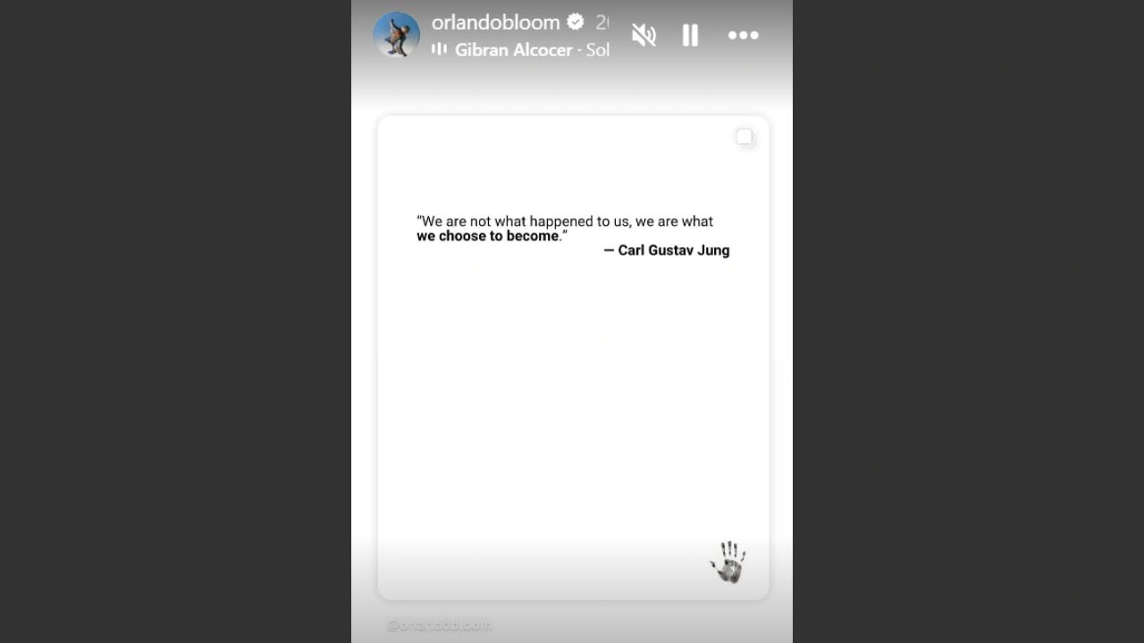 Orlando Bloom Instagram Story