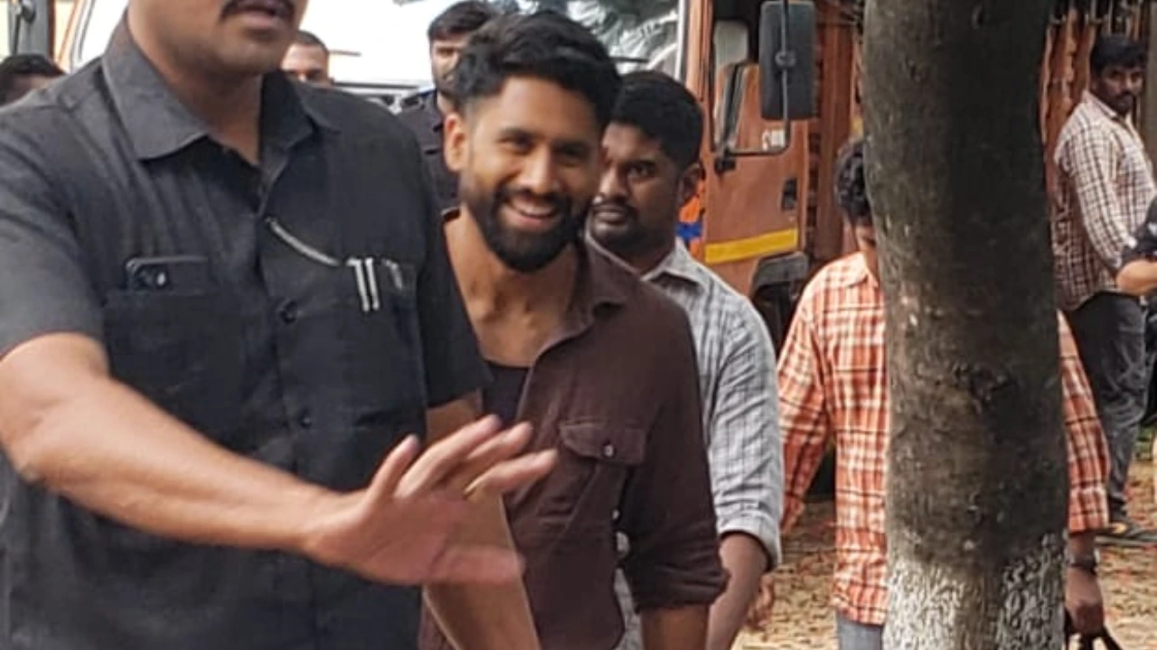 Naga Chaitanya spotted at NC24 sets (PC: Team Naga Chaitanya)