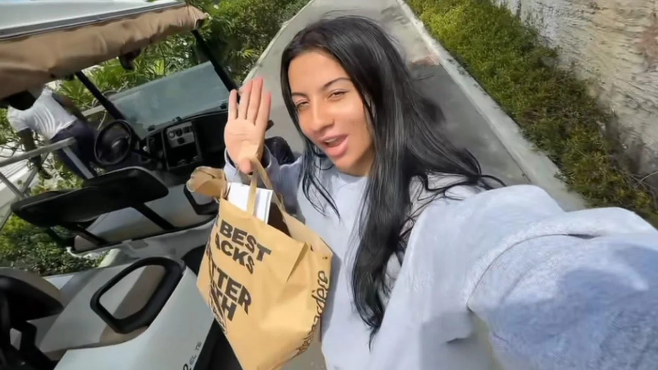 Leanna Lenee on honeymoon (via her TikTok)