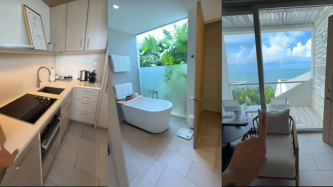 Leanna Lenee & Travis Hunter's honeymoon (via her TikTok)