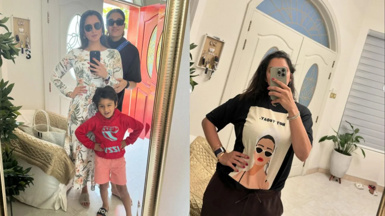 Sania Mirza, Anam Mirza, Izhaan Mirza (via Instagram)