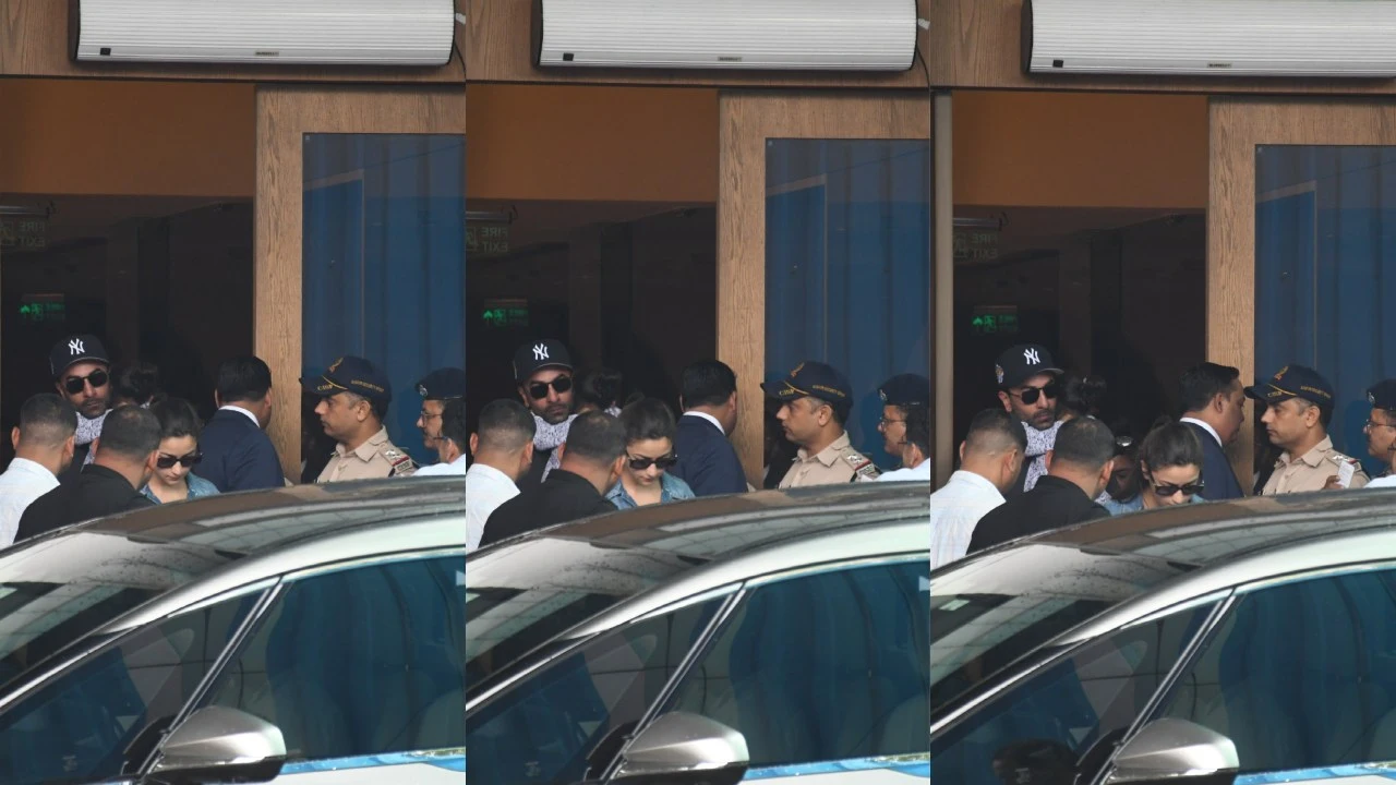 5 PICS: Ranbir Kapoor-Alia Bhatt return from London with daughter Raha, rush into car at Mumbai airport (Picture credit: Viral Bhayani)