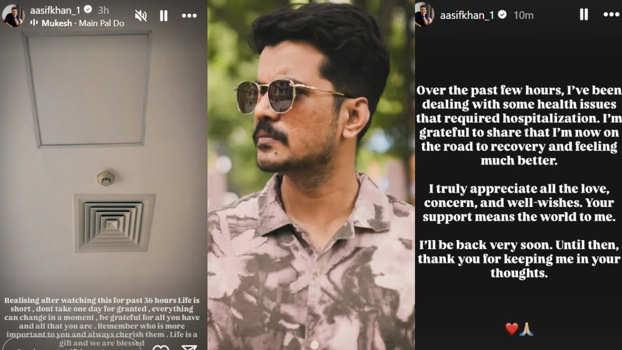Panchayat actor Aasif Khan suffers a heart attack. Picture courtesy: Aasif Khan/Instagram