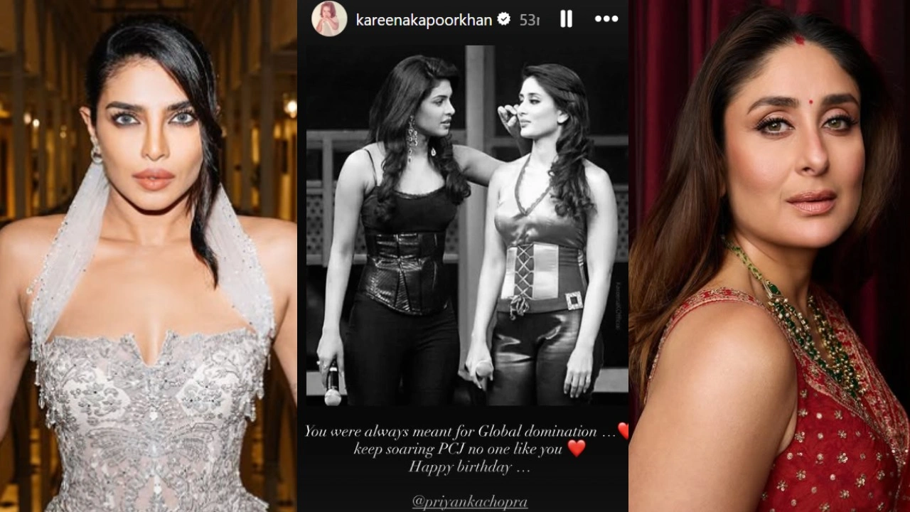 Priyanka Chopra's birthday. Picture courtesy: Priyanka, Kareena/Instagram