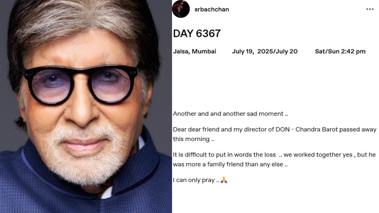 Amitabh Bachchan's Don director Chandra Barot passes away at 86. Picture courtesy: Amitabh Bachchan/Instagram and Tumblr