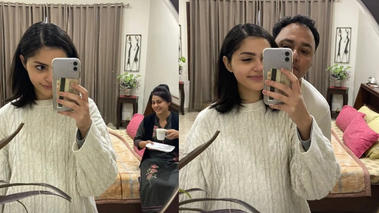 Aneet Padda's life in 11 Pics: Playing guitar on 21st birthday, selfies with parents to Saiyaara memories
