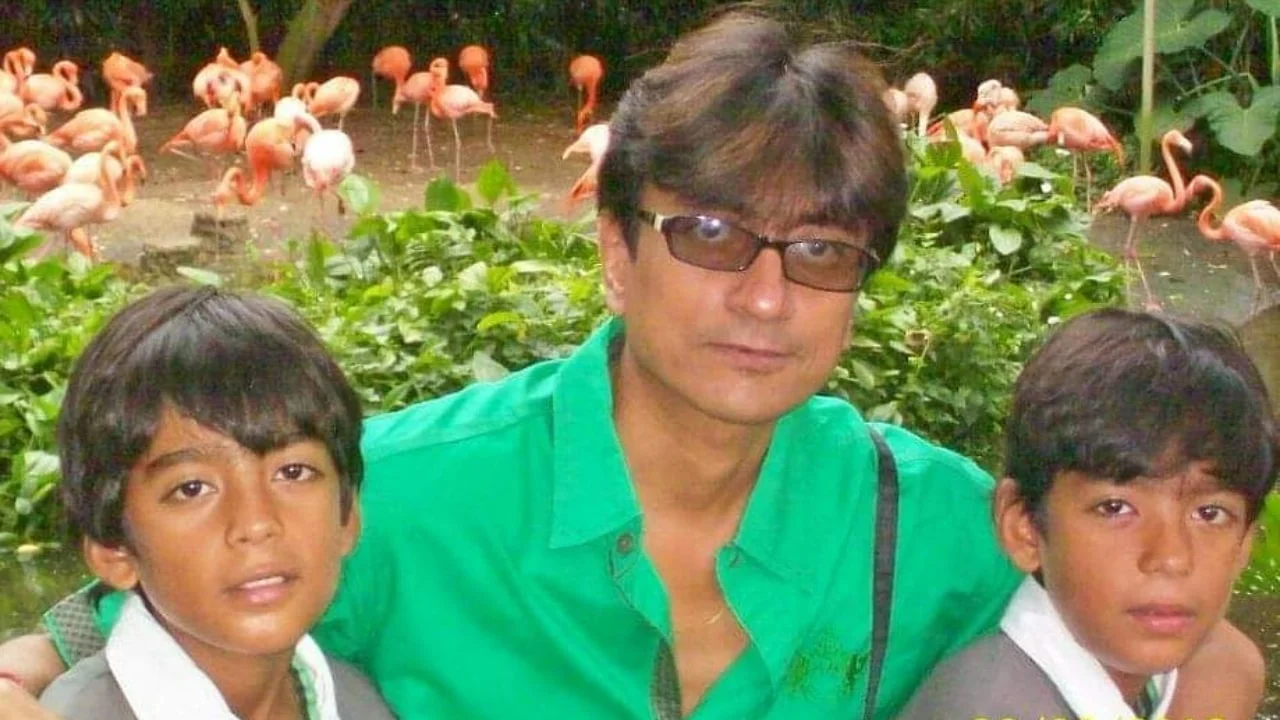 Amit Bhatt with his sons