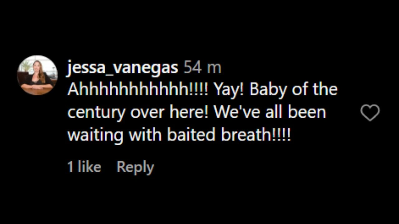 A comment on Derek Hough's post (via Instagram)