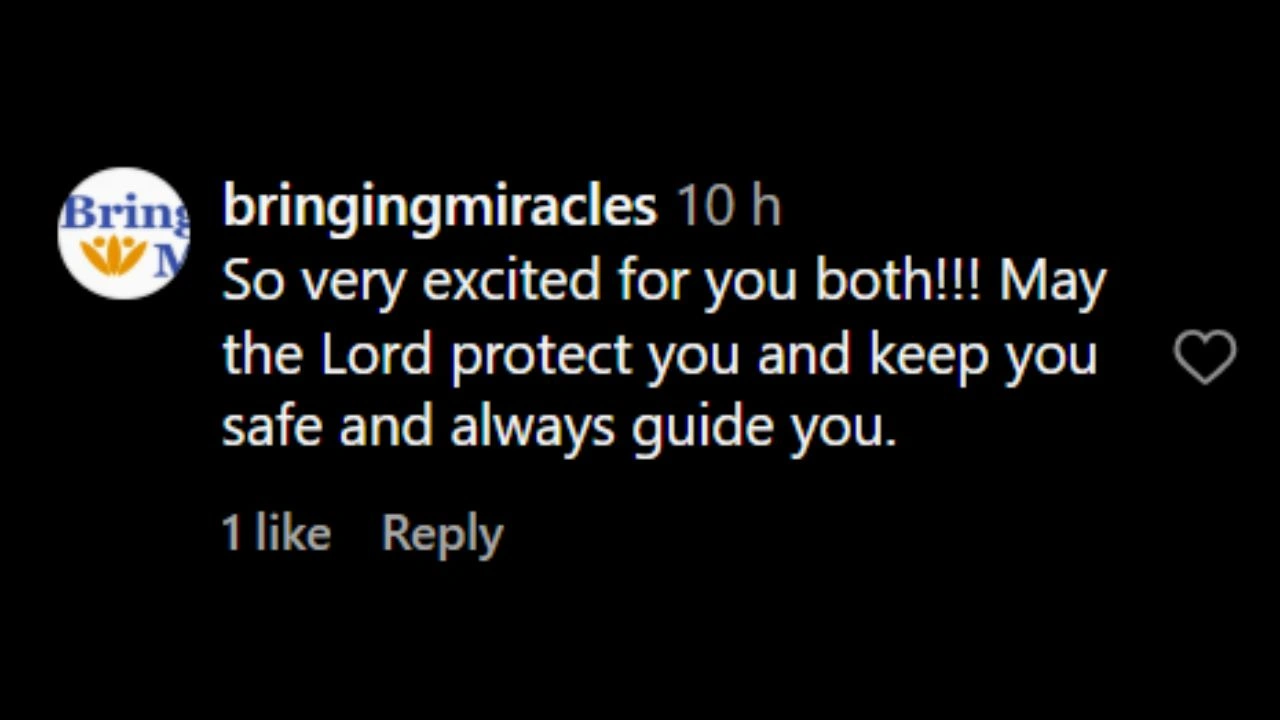 A comment on Derek Hough's post (via Instagram)