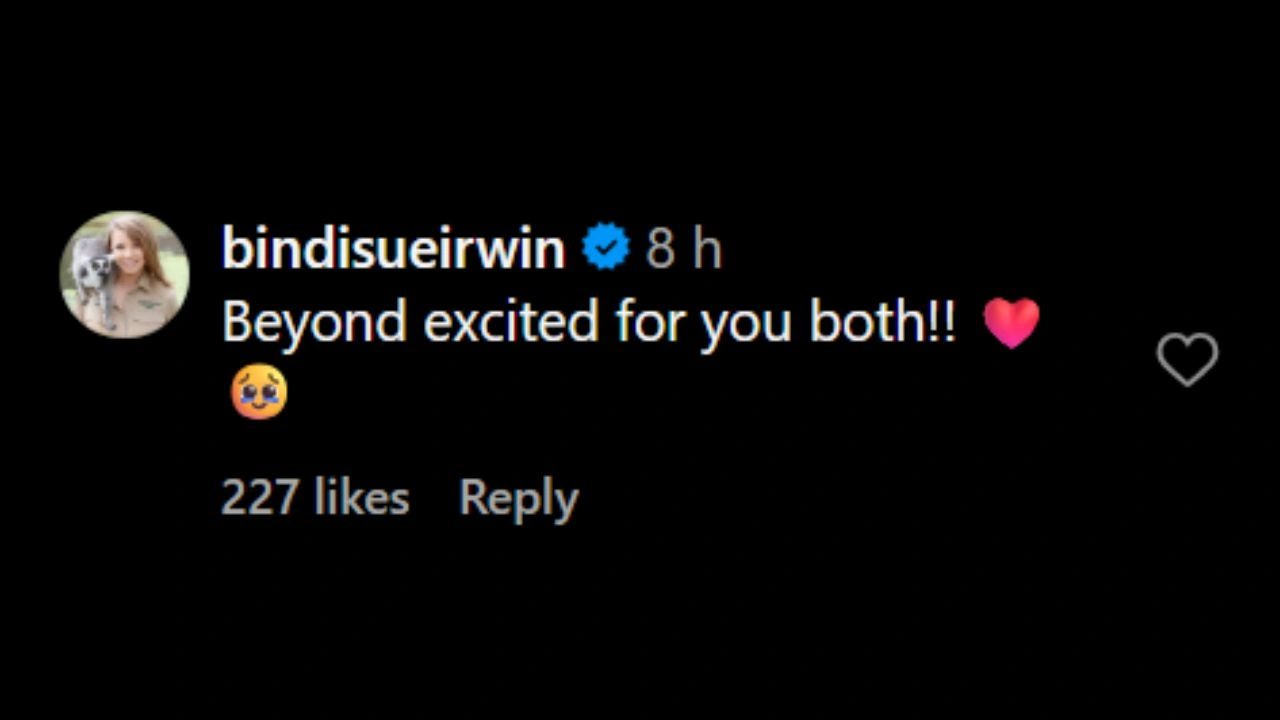 A comment on Derek Hough's post (via Instagram)