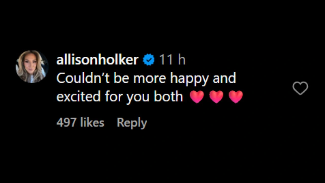 A comment on Derek Hough's post (via Instagram)