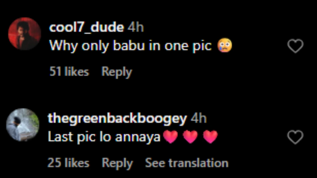 Netizens comment on Namrata's post (PC: IG)
