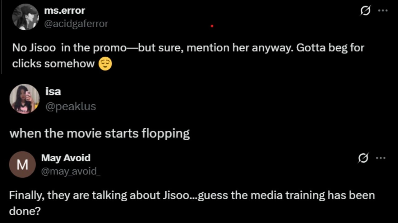 Fan comments: courtesy of X