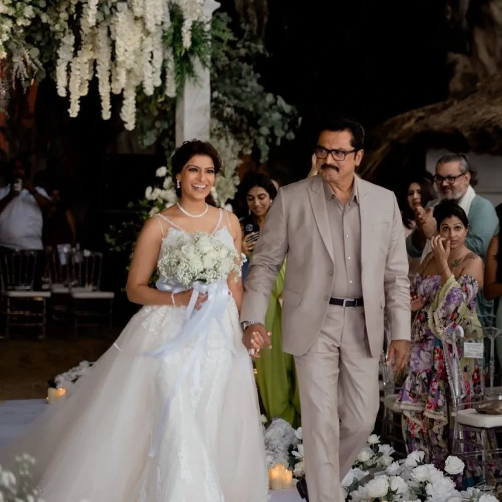 Varalaxmi Sarathkumar walks down aisle with her dad R Sarathkumar in unseen wedding PIC, pens a special note on his birthday