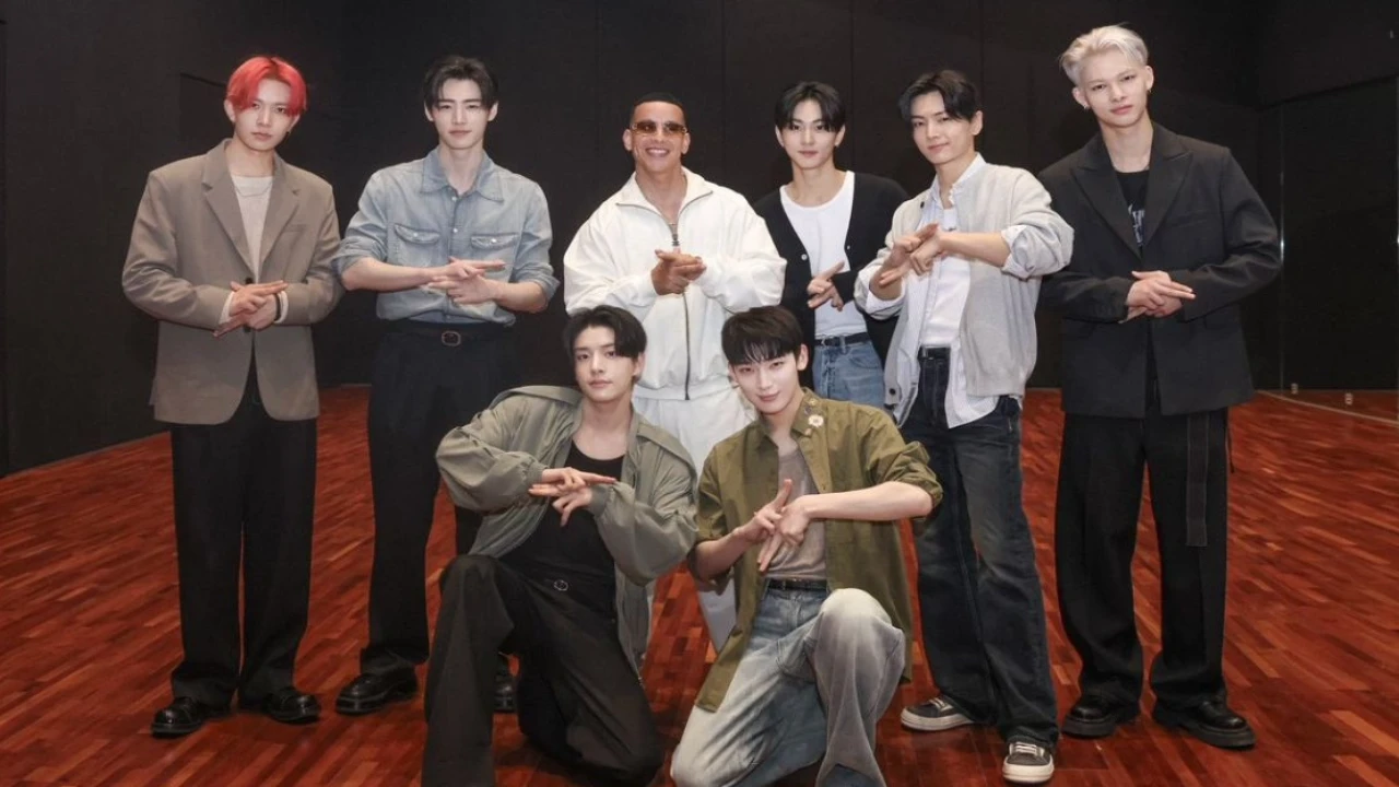 ENHYPEN with Daddy Yankee: courtesy of ENHYPEN's X ENHYPEN with Daddy Yankee: courtesy of ENHYPEN's X