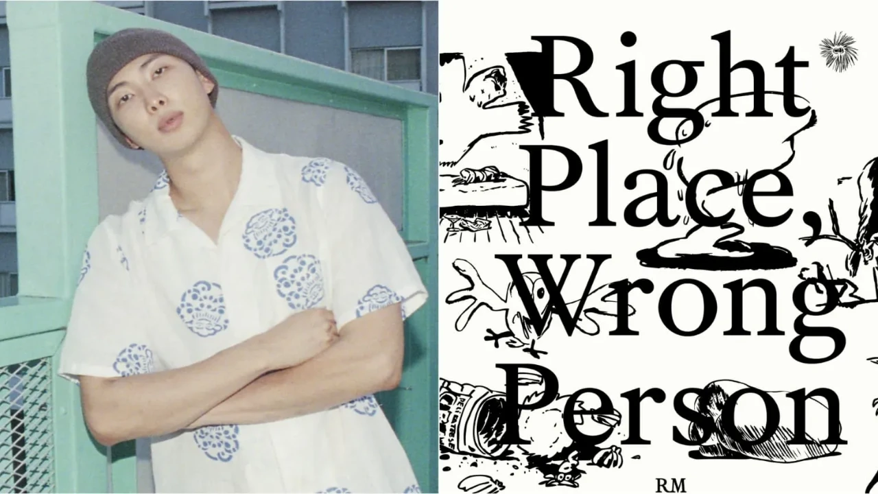 RM, Right Place Wrong Person poster: Courtesy of BTS X RM, Right Place Wrong Person poster: Courtesy of BTS X