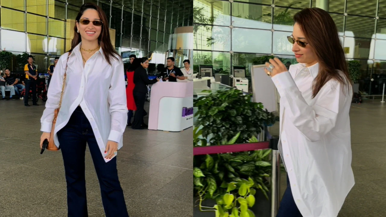 PC: Pinkvilla tamannaah bhatia white shirt look