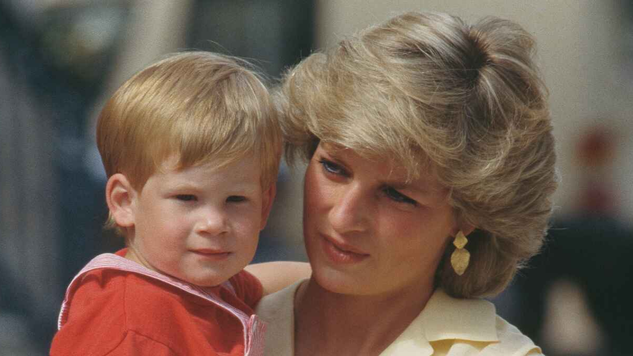 Prince Harry and Princess Diana via Getty Images Getty Images