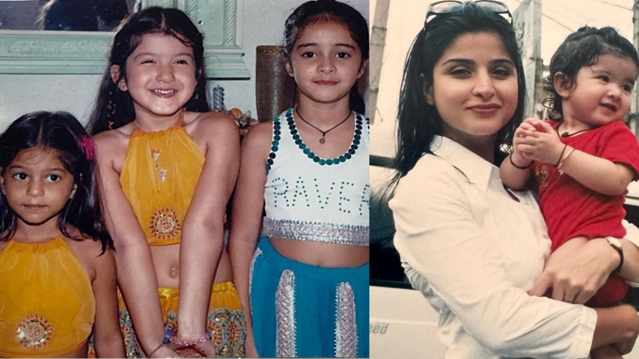 Ananya Panday, Suhana Khan & Shanaya Kapoor’s childhood pic to Maheep’s note. Picture courtesy: Maheep Kapoor, Bhavana Pandey/Instagram BFFs Ananya Panday, Suhana Khan, Shanaya Kapoor’s childhood pic to Maheep Kapoor’s emotional note: Album of nostalgia