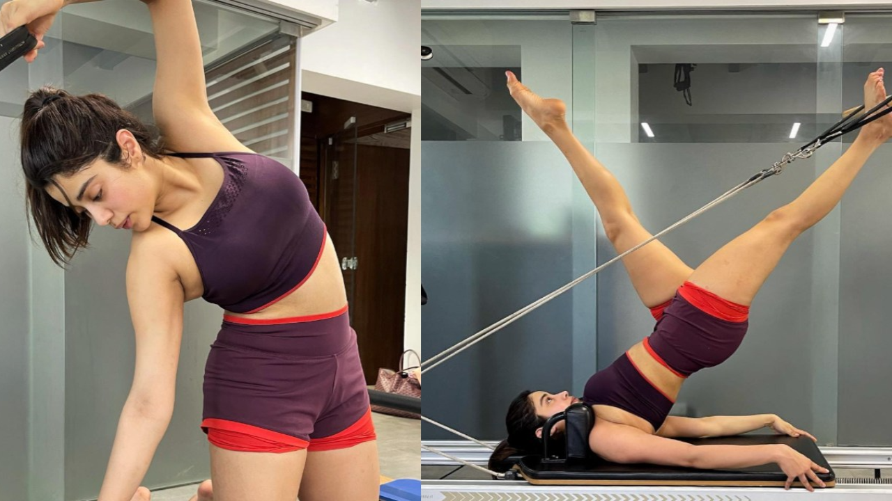 Does Pilates help with a flatter belly? Here's what this expert has to say. Picture courtesy: Janhvi Kapoor/Instagram Can Pilates help you get flatter belly? Here's what this expert has to say