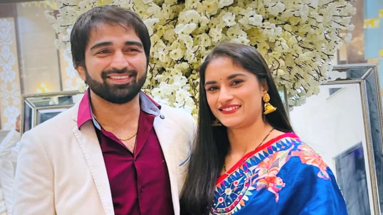 Vinesh Phogat announces arrival of baby boy with husband Somvir Rathee (Picture credit: Vinesh Phogat Instagram) Vinesh Phogat-Somvir Rathee announce arrival of baby boy with most adorable 1st glimpse, fans say ‘Fighter is born’
