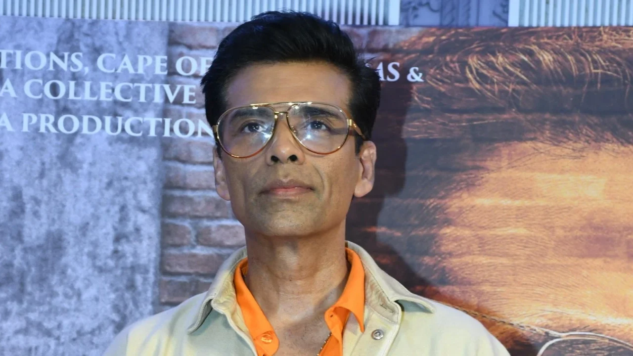 Karan Johar talks about his Bollywood WhatsApp group in a recent interview. (Picture credit: Pinkvilla) What is inside Karan Johar's WhatsApp group with Bollywood buddies? Filmmaker says they'd have to leave city if…
