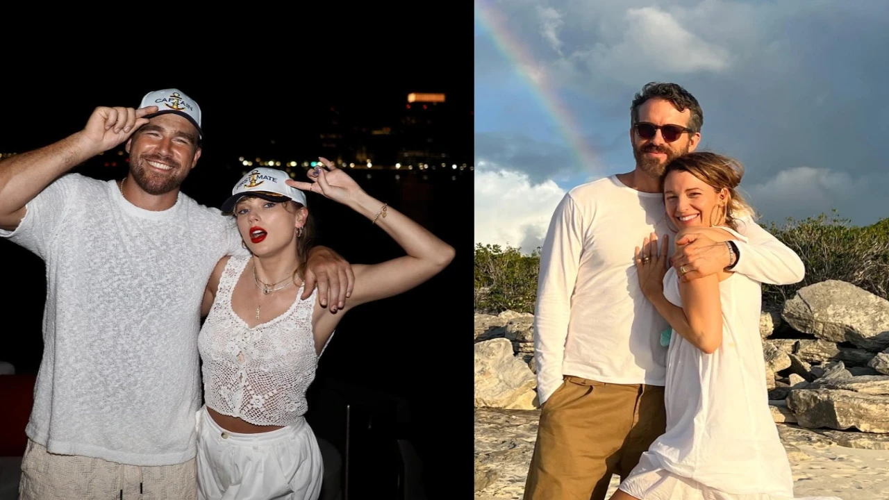 Travis Kelce-Taylor Swift and Ryan Reynolds-Blake Lively via Instagram Instagram