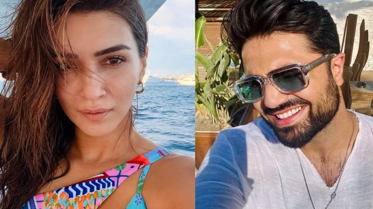 Is Kriti Sanon on romantic vacation with Kabir Bahia? Picture courtesy: Kriti Sanon/Instagram, Kabir Bahia/Instagram Is Kriti Sanon on romantic vacation with Kabir Bahia? Rumored couple hints with inside room and bikini pics
