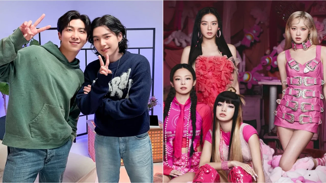 RM, SUGA, BLACKPINK: Courtesy of BTS, BLACKPINK X RM, SUGA, BLACKPINK: Courtesy of BTS, BLACKPINK X