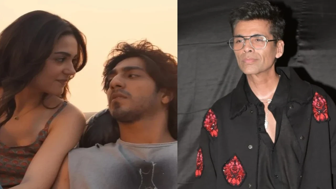 (Picture credit: Pinkvilla) Karan Johar reacts as troll calls him 'nepo kids ka daijaan' on his post praising Ahaan Panday-Aneet Padda's Saiyaara