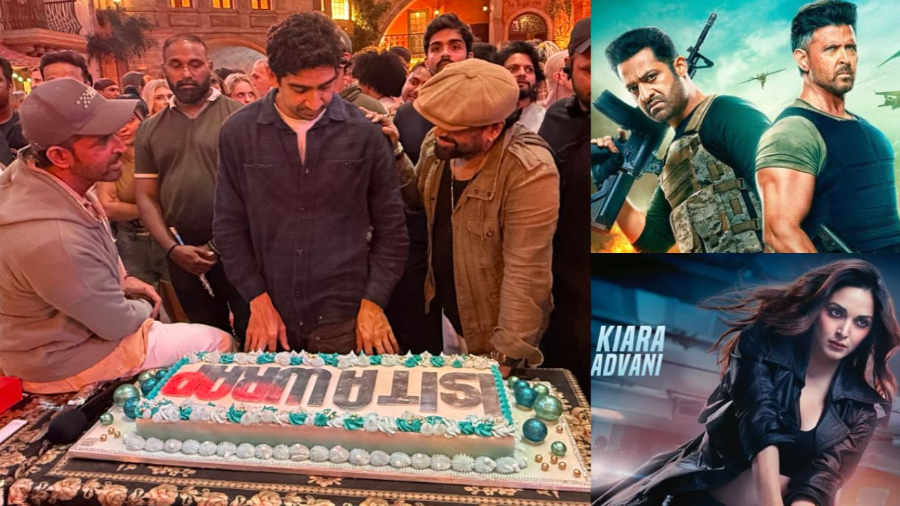 Hrithik Roshan wraps War 2 shoot. Picture courtesy: Hrithik Roshan/X Hrithik Roshan avoids clicking photo with Jr NTR as they wrap War 2 shoot, calls Kiara Advani spectacular