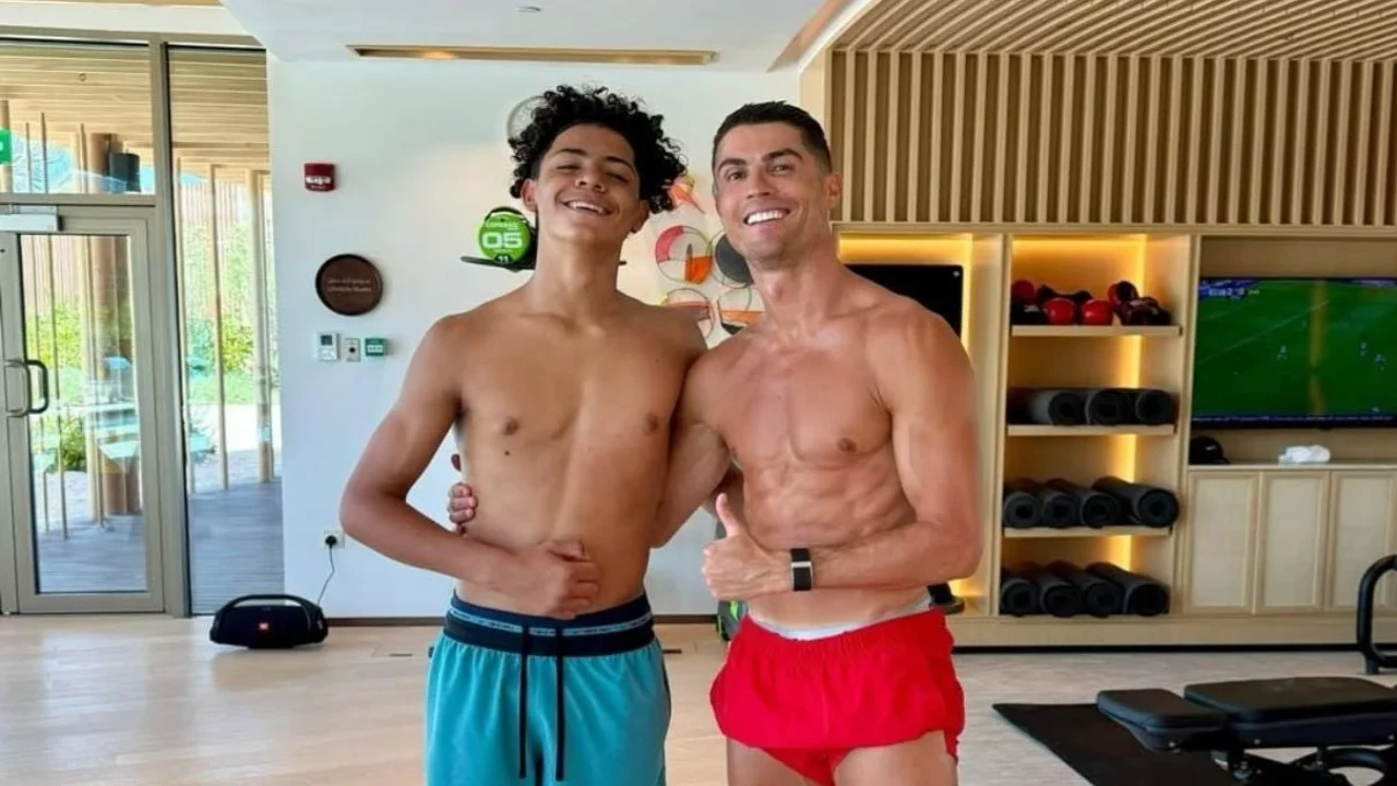 Cristiano Ronaldo Jr. & Cristiano Ronaldo (via Instagram) Cristiano Ronaldo Jr. & Cristiano Ronaldo (via Instagram)